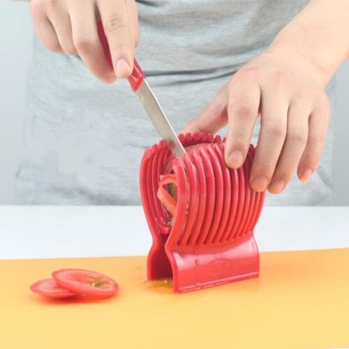 Vegetable slicer holder cut into slices Potato Tomato lemon segmentation cutter helper tools for kitchen gadgets