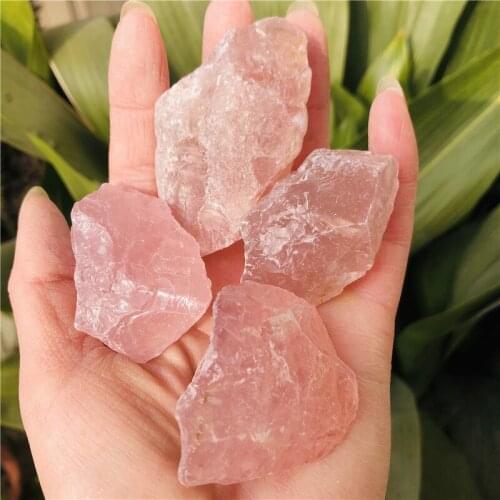 Natural powder crystal rose quartz raw stone raw gem energy stone