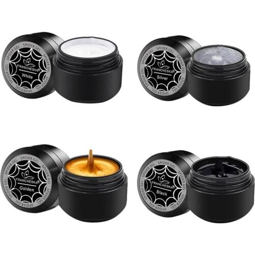 Francheska 8Ml Spider Gel Nail Polish Art Uv Led Professional Nail Paint Uv Color Gel Lacquer Emboss Pulling Wire Spider Gels