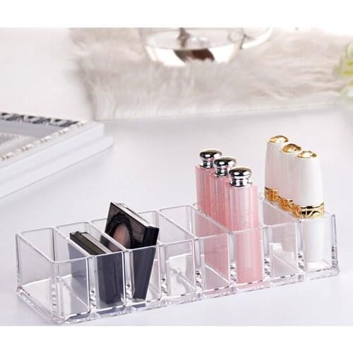 Clear Acrylic Makeup Organizer Makeup Powder Storage Box Lipstick Makeup Brushes Holder Cosmetic Organizer Makeup Jewelry Box