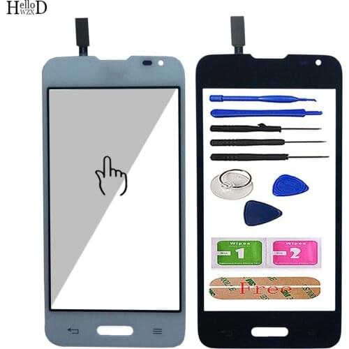 Mobile Touch Screen For LG Series III L65 D280 D280N Phone TouchScreen Front Glass Lens Sensor Digitizer Panel Tools 3M Glue