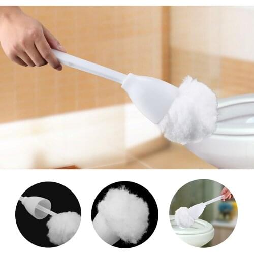 Lavatory Brush Soft Polyester Brush Toilet Bowl Cleaning Tool Antifouling House Cleaning Toilet Brush Close Stool Cleaner