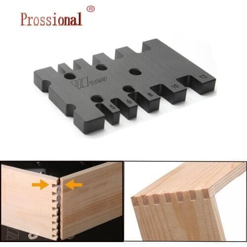 Tenon Caliper Metric and Imperial Scale Card Gauge Measuring Tool for Woodworking Pusher Table Saw Flip-chip Engraving Machine