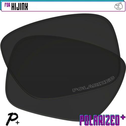 EZReplace Polarized Replacement Lenses for - Oakley Hijinx Sunglasses - Black P Plus