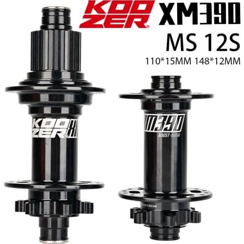 KOOZER XM390 BOOST MTB Mountain Bike Hubs 32H Hole 4 Bearing Bicycle Hub 6 Bolt Front Hub 15*110 Rear Hub 12*148MM 11 12 Speed