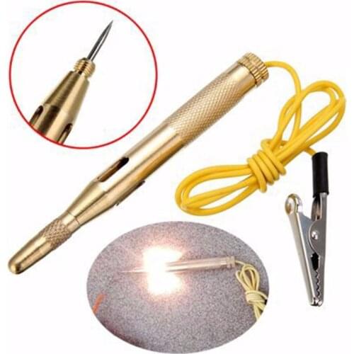 2020 New DC 6V 12V 24V Probe Light System Test Probe Lamp Auto Car Light Circuit Tester Lamp Voltage Test Pen Detector Copper