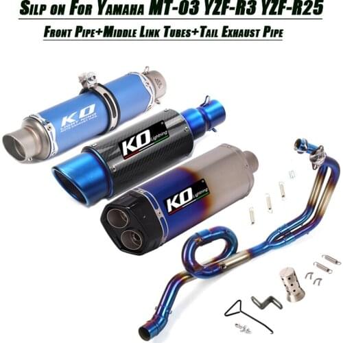 Motorcycle Refit Replace Original Full 51mm Set System Silp on For Yamaha MT-03 2016-2018 R3 R25 2014-2021