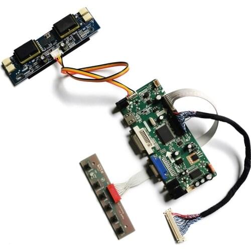 VGA+DVI For LM220WE1/LM220WE3 screen M.NT68676 display controller drive board DIY kit 1680*1050 4CCFL 30-Pin LVDS