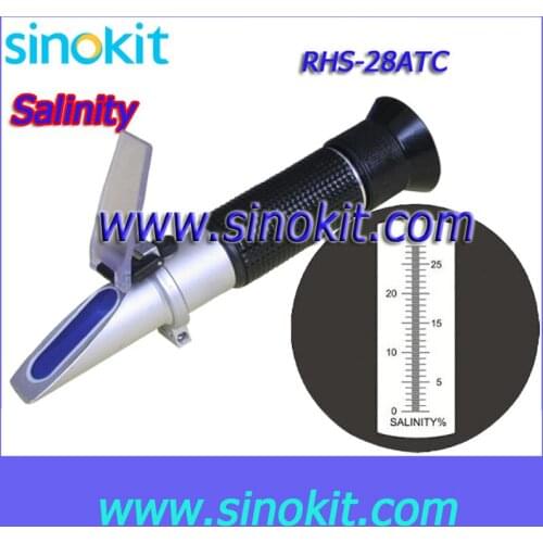 Top Quality 0-28% Salinity Black Refractometer RHS-28ATC