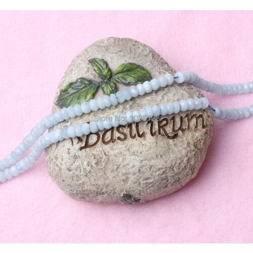 High Quality 4x6mm Natural Light Blue Aquamarines Faceted Rondelle Shape Gems Loose Beads Strand 15" w2360