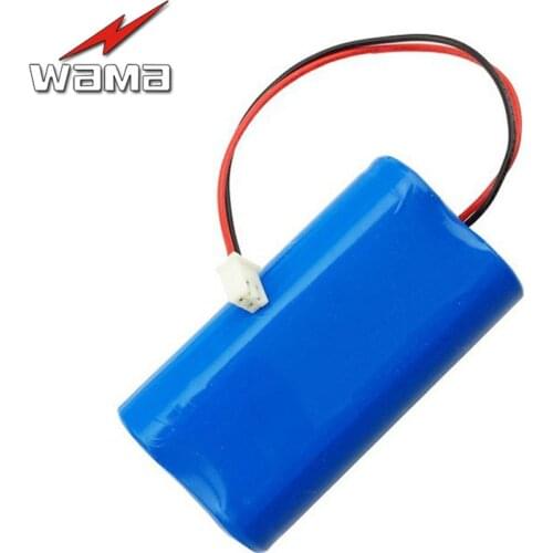 1x Wama 2200mAh 18650 7.4V Lithium Rechargeable 2S Power Bank Battery Packs for Fishing Lamp Flashlight Torch 2pcs in Parallel