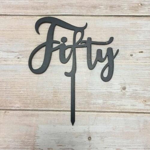 20pcs fifty 50th number cake topper wholesale 50th wedding anniversary cake topper