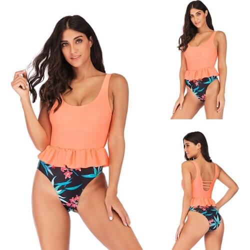 2019 Sexy Print Swimsuit Bathing Suit Costumi Da Bagno Donna Women Bikini Plus Size XXXXL Beach One Piece Women Swimwear