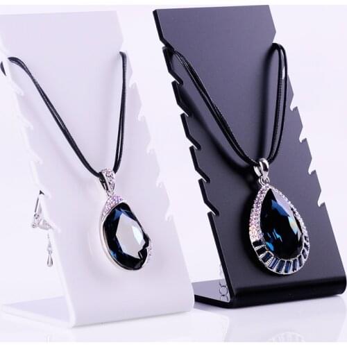 Acryl necklace display stand holder wear necklaces jewellery organizer mannequin jewellry exhibitor jewelers jewelry organizer