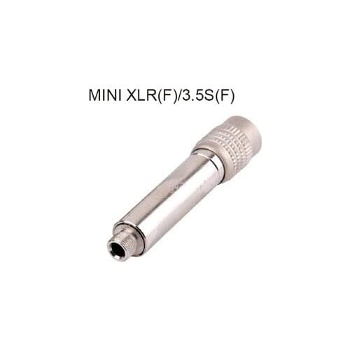 50pcs/lot KL Mini Xlr Male to 3.5mm 1/8" Mini Female TRS Audio Adapter