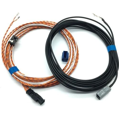 Car parking assistance camera RVC Trunk handle rear view camera Wiring harness Cable Plug For VW Tiguan 5NA A3 8V A4 B9 A6 2017