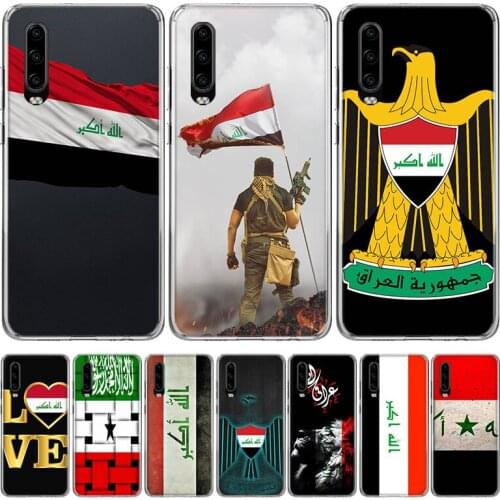 Iraq Flag Phone Case for Huawei P30 P40 P20 P10 Mate 20 10 30 Lite Pro P Smart Z Plus + Art Shell Cover Coque