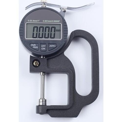 0-25mm Digital Thickness Gauge LCD Micrometer Thickness Meter Micrometer Width Measuring Tools Data Output Accuracy 0.001mm