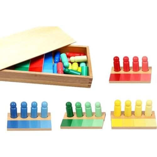 Baby Toys Montessori Color Resemblance Sorting Task Wood Small Version Toys for Children Brinquedo Sensorial Toy Early Learning