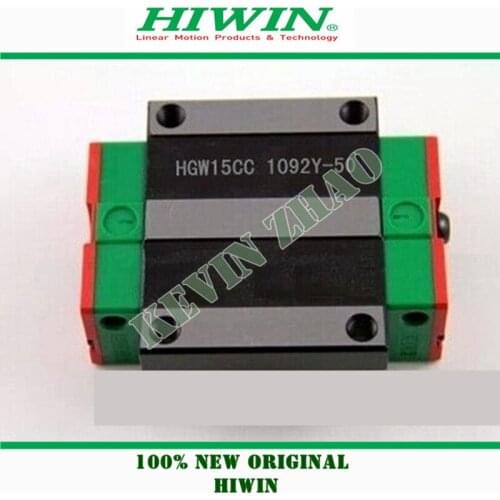 HIWIN Taiwan made HGW15CA HGW15CC linear bearing sliding block for HGR15 15mm linear guide for CNC Router
