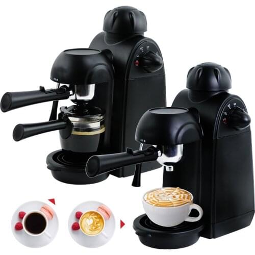 Coffee Maker Espresso Coffee Machine Italian Electric Milk Frother Kitchen Appliances Black Portafilter Semi Automatic Expresso