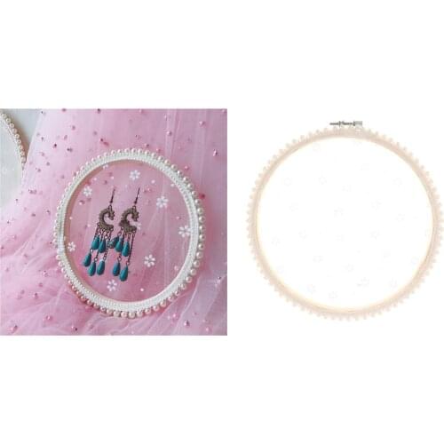 Creative Lace Earring Holder Stud Stand for Girls Handmade Rattan Earrings Rack for Wedding Photography Props Jewelry Display