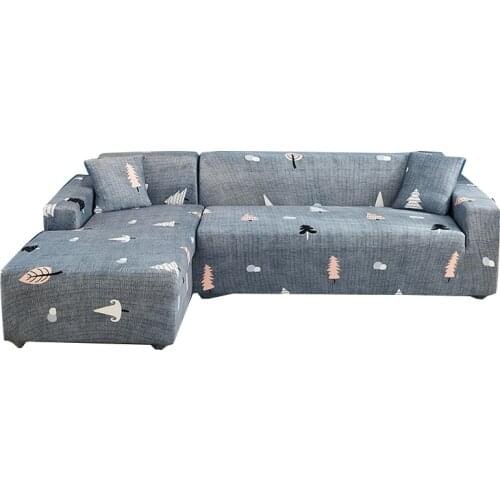 L-shaped Sofa Covers for Living Room Elastic Sofa Slipcovers Couch Cover Stretch Corner Sofa Cover Chaise Longue Need Buy 2PCS 4