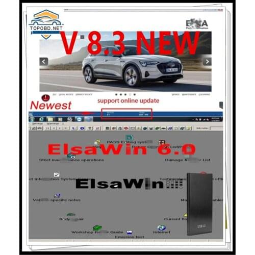 2021 hot ELSAWIN 6.0 with E T/ K 8 .3 Newest for A-udi for V-W Auto Repair Software Group Vehicles Electronic Parts Catalogue