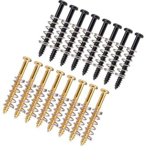 Set of 16 Iron Guitar Bass Pickup Humbucker Ring Mount Screws String Instrument Parts