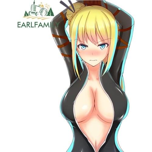 EARLFAMILY 13cm High Quality Car Sticker Ninja Slayer Japanese Cartoon Anime Nancy Lee Styling Car Bumper Decal Accessories