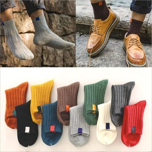 Spring and Summer Socks Mens Tube Fashion Cloth Label Deodorant Mens Socks Business Casual Sports Mens Stockings