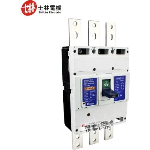New original authentic Shihlin plastic case circuit breaker air switch BM630-SN 3P 500A 600A