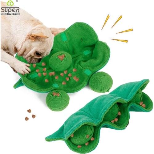 Sniffing Dog Toy Squeaky Plush Treat Dispenser IQ Puzzle Toys Stress Reliever Interactive Ball Dog Snuffle Bowl Puppy Chew Toy