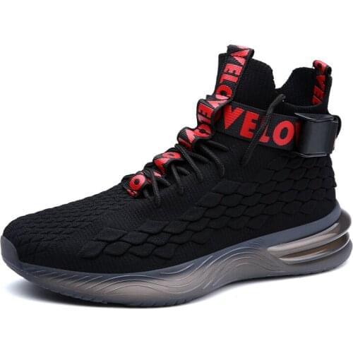 High Top Mens Sneaker Outdoor Comfortable Casual Men Shoes Damping Mans Tennis Footwear Breathable Mesh Sports Shoes Walking