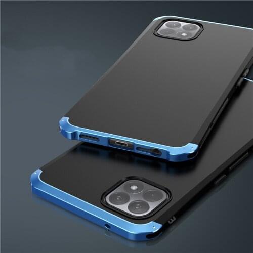 Luxury Armor Metal Aluminum+PC Heavy Duty Phone Protect Funda Coque Cover For OPPO Reno4SE CASE