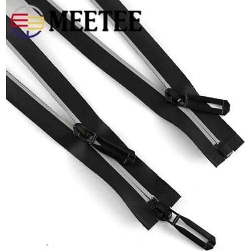 Meetee 5# Reflective Waterproof Zips Outdoor Coat Invisible Nylon Zippers For Ski Jacket Sportswear DIY Garment Accessories