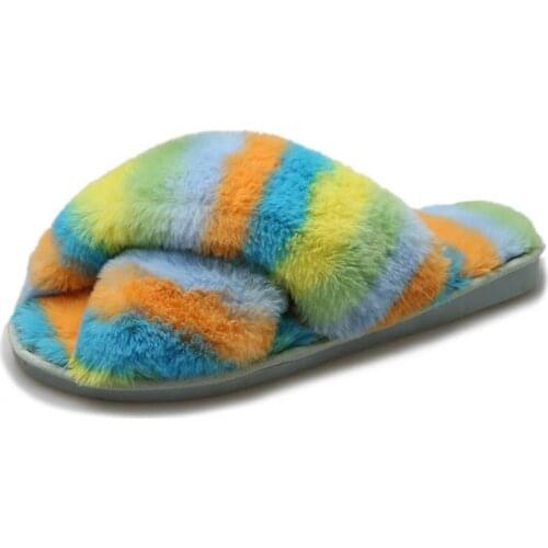 Cotton Slippers Home Shoes Women Autumn Winter 2021 New Arrival Comfort and Warm Indoor Non-slip Soft Plush Fashion Slippers