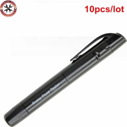 10PCS Brake Fluid Tester Pen Mini Indicator For Car Repairs Tools Vehicle Auto Automotive Diagnostic Tool Brake Tester