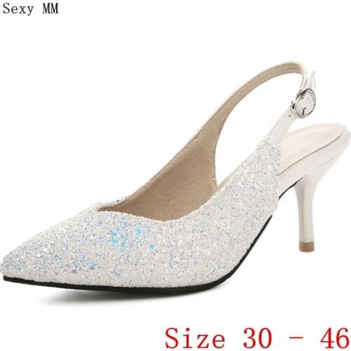 High Heels Women Pumps High Heel Shoes Stiletto Woman Wedding Shoes Small Plus Size 30 31 32 33 -40 41 42 43 44 45 46