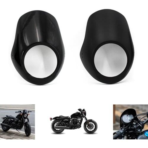 Customized For Hyosung GV300S Motorcycle Round Headlight Windscreen Cover ABS Plastic Screen Fairing Windshield