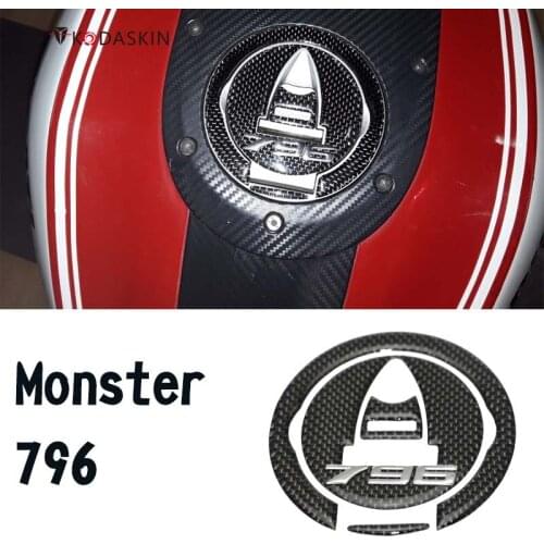 KODASKIN Motorcycle Protection Real Carbon 3D Gas Cap Cover ADESIVI 3D CARBONIO PROTEZIONE per MOTO fit for DUCATI Monster 796