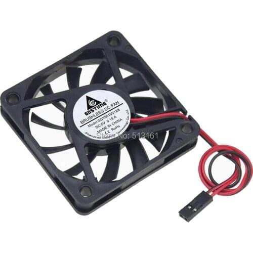 10PCS Gdstime DC 5V DuPont Mini 6cm 60mm 60x10mm 6010s Brushless Cooling Cooler Fan New