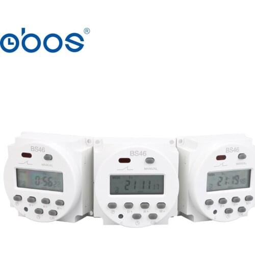 2 pcs/group 220V 16A CN101A timer programmable digital timer LCD display timer weekly with 16times on/off time set range1min-168