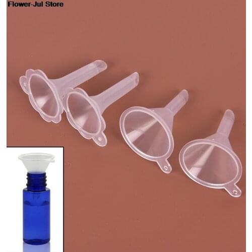 2pcs Small Plastic For Perfume Diffuser Bottle Mini Liquid Oil Funnels Labs Kitchen Specialty Tools