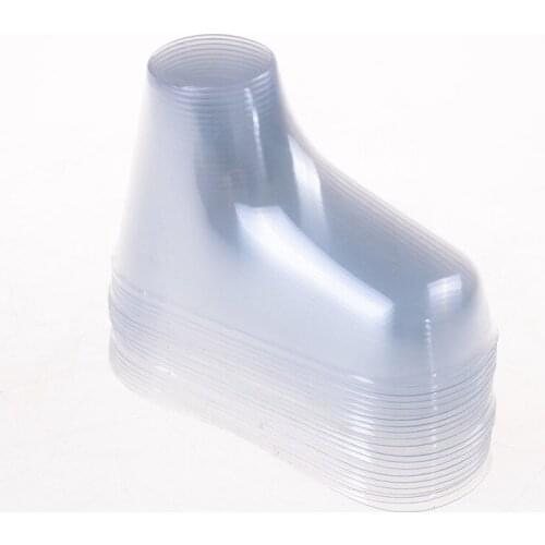 20Pcs/lot Plastic Transparent Foot Model Sock Molds Paste Extrusion Display Gift Shoe Packaging 9cm Baby Booties Moulds