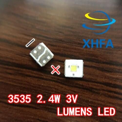 200PCS for LUMENS LED Backlight Flip-Chip LED 2.4W 3V 3535 Cool white 153LM LCD Backlight for TV TV Application