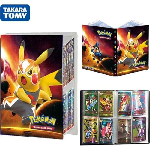 4 Pocket 240Pcs Pokemon Cards Album Book Toys Livre Pokémon Playing Game GX EX Holder Anime Collection Map Folder Binder Toy Kid