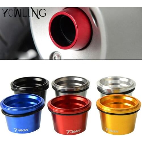 For Yamaha T-max 530 TMAX530 2012 - 2015 2016 2017 CNC Aluminum Motorcycle Accessories Exhaust Pipe Muffler Tail Port Cover Cap