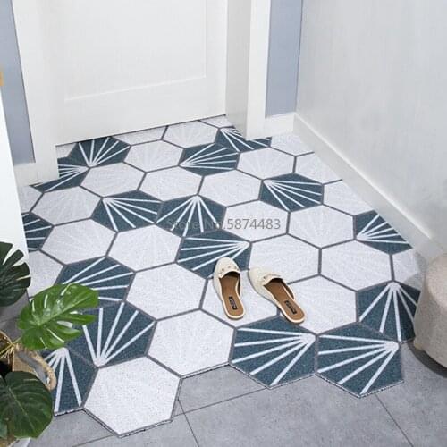 Doormat Dust Removal Door mat Carpet Wire Loop Anti-Slip Floor Mat Mats For Outdoor Indoor Entrance Kitchen Bathroom Rug