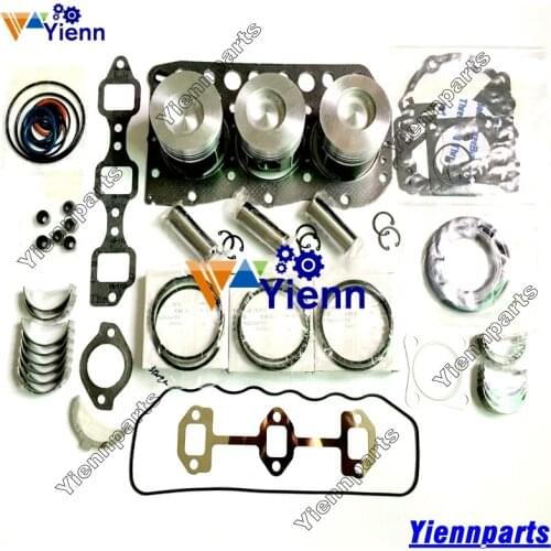 3TN75 3TN75U 3TN75L 3TN75-RNC Overhual Rebuild kit Piston Ring Full Gasket Main Bearing Connrod Bearing For Yanmar Engine